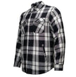 MMCC Men's Desperado Reversible Flannel Shirt - 100% Cotton Snap Front Plaid w/ Chest and Hand Pockets - MNG11804