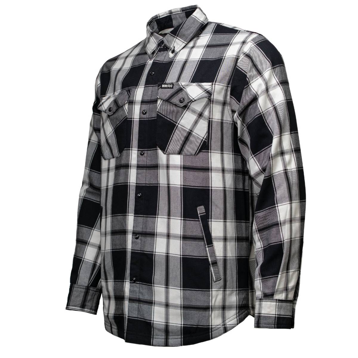MMCC Men's Desperado Reversible Flannel Shirt - 100% Cotton Snap Front Plaid w/ Chest and Hand Pockets - MNG11804