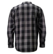 MMCC Men's Deadwood Reversible Flannel Shirt - 100% Cotton Snap Front Plaid w/ Chest and Hand Pockets - MNG11805