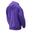 Milwaukee Leather MNG21622 Women's Distressed Purple Sweatshirt Full Zip Up Long Sleeve Casual Hoodie - with Pocket