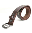 Milwaukee Leather MP7107 Men's 5 Cent Buffalo Coin - Brown Leather Belt w/ Interchangeable Buckle - 1.5 inches Wide