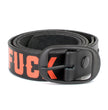 Milwaukee Leather MP7110 Men's F* Around - Find Out Black Leather Belt w/ Interchangeable Buckle - 1.5 inches Wide