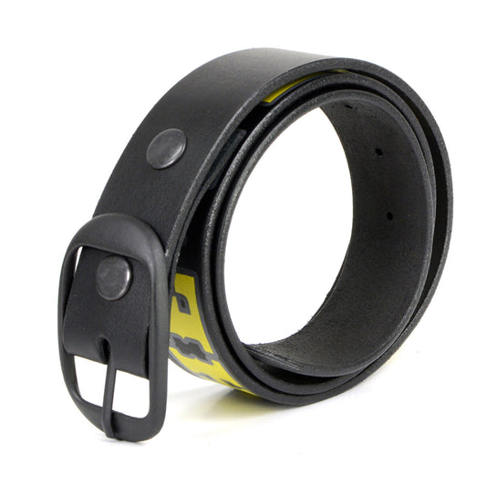 Milwaukee Leather MP7112 Men's We The People Black Leather Belt w/ Interchangeable Buckle - 1.5 inches Wide