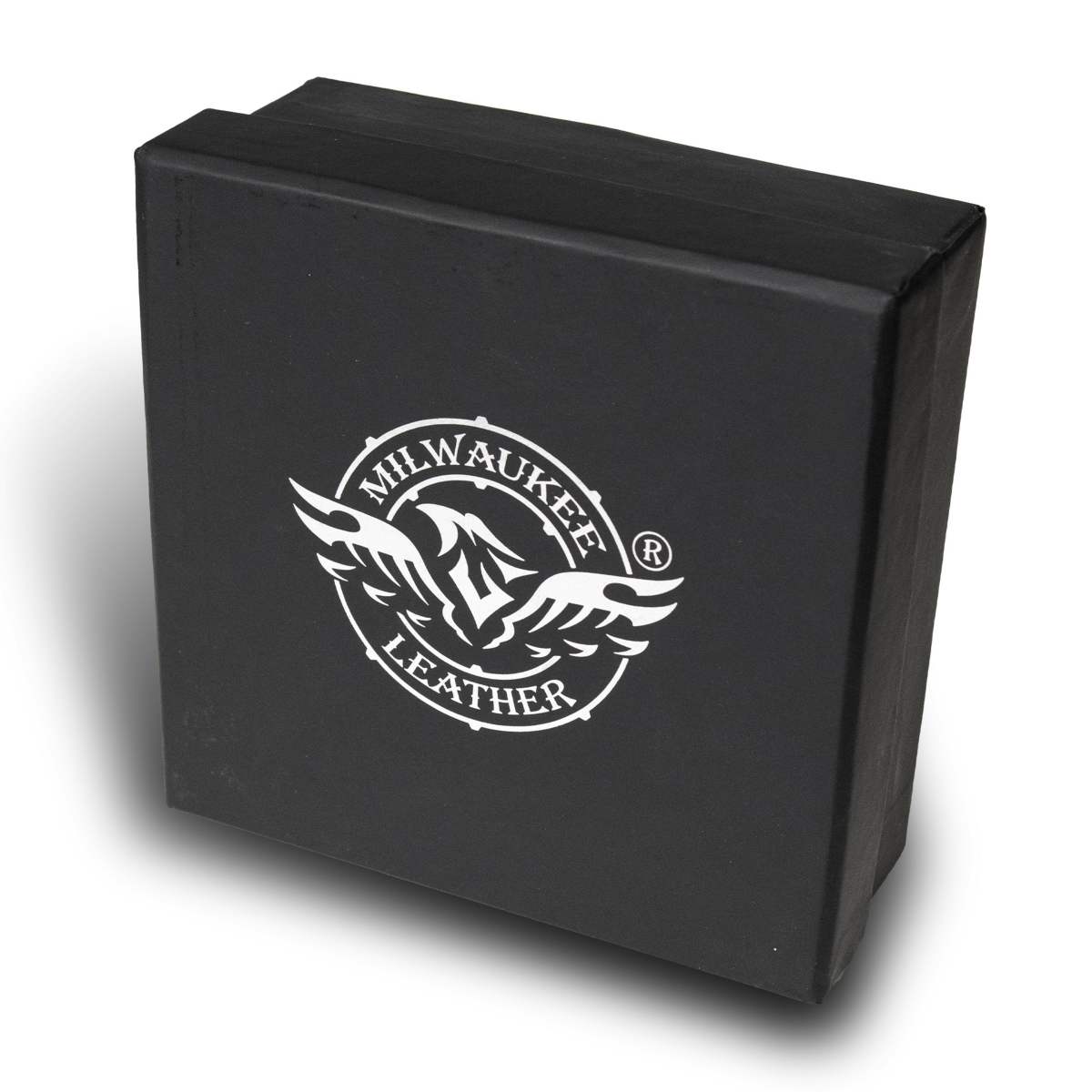 Milwaukee Leather Men's Liberty Talon Black Leather Belt with USA Eagle Emblems - 1.5 Inch Biker Belt