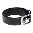 Milwaukee Leather MP7114 Men's  Light Black Genuine Leather Belt with Interchangeable Buckle - 1.5 inches Wide