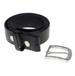 Milwaukee Leather MP7114 Men's  Light Black Genuine Leather Belt with Interchangeable Buckle - 1.5 inches Wide