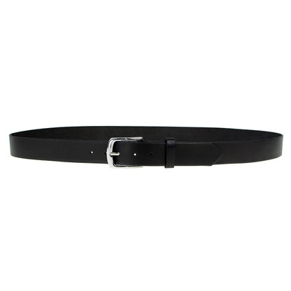 Milwaukee Leather MP7114 Men's  Light Black Genuine Leather Belt with Interchangeable Buckle - 1.5 inches Wide