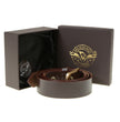 Milwaukee Leather Men's Brown Brass Buckle Leather Belt, MP7115