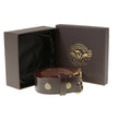 Milwaukee Leather Men's Brown Brass Buckle Leather Belt, MP7115