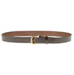 Milwaukee Leather Men's Brown Brass Buckle Leather Belt, MP7115