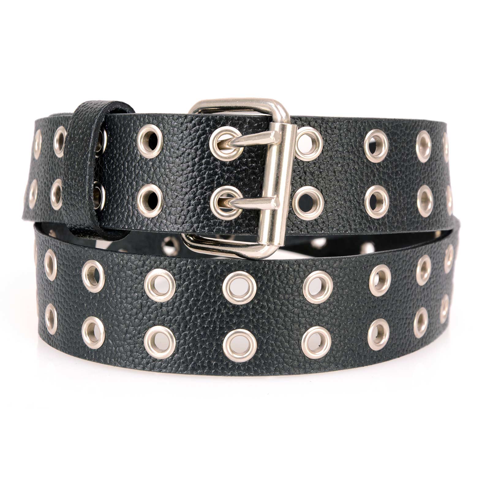 Milwaukee Leather MP7119 Men's Black Genuine Leather Grommet