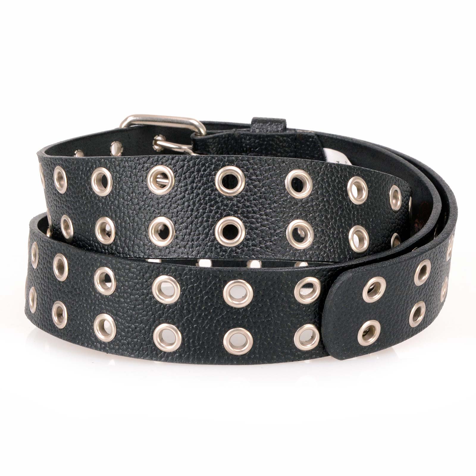 Milwaukee Leather MP7119 Men's Black Genuine Leather Grommet