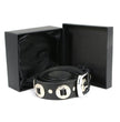 Milwaukee Leather MP7120 Men's Chrome Conchos - Black Leather Belt with Interchangeable Buckle - 1.5 inches Wide