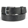 Milwaukee Leather MP7122 Men's Engine Block & Wings - Black Leather Belt w/ Interchangeable Buckle - 1.5 inches Wide
