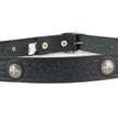 Milwaukee Leather MP7123 Men's Cross Hatch & 5 Cent Buffalo-Black Leather Belt w/ Interchangeable Buckle-1.5 In Wide