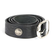 Milwaukee Leather MP7123 Men's Cross Hatch & 5 Cent Buffalo-Black Leather Belt w/ Interchangeable Buckle-1.5 In Wide