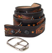 Milwaukee Leather Men's Live Free Eagle Genuine Leather Belt, MP7126