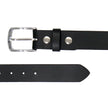 Milwaukee Leather Men's Black Diamond Accent Genuine Leather Belt w/ Interchangeable Buckle - MP7132