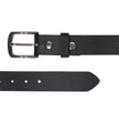 Milwaukee Leather Men's Black Star Emblem Genuine Leather Belt w/ Interchangeable Buckle - MP7134