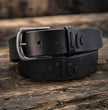 Milwaukee Leather Men's Slot Accent Black Genuine Leather Belt, MP7136