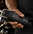 Milwaukee Leather Men's Motorcycle Emblem Genuine Leather Belt, MP7143