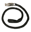 Milwaukee Leather 36'' Genuine Leather Whip - Black Get Back Whip for Handlebar - Biker Whip - MP7900