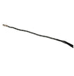 Milwaukee Leather 36'' Genuine Leather Whip - Black Get Back Whip for Handlebar - Biker Whip - MP7900