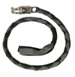 Milwaukee Leather 36'' Genuine Leather Whip - Black and Grey Get Back Whip for Handlebar - Biker Whip - MP7900