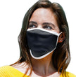 Milwaukee Leather MP7924FM 'Black and White' 100 % Cotton Protective Face Mask with Optional Filter Pocket