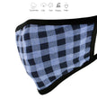 Milwaukee Leather (Multi-Pack) MP7924FM 'Blue Checkered' 100 % Cotton Protective Face Mask with Optional Filter Pocket