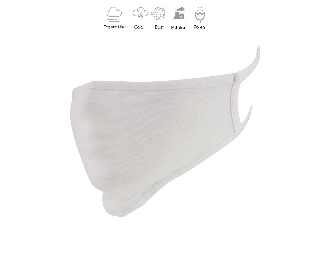 Xelement XS8002 USA Made '100 % Cotton' White Protective Face Mask