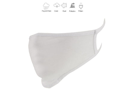 Milwaukee Leather (Multi-Pack) MP7924FM 'Solid White' 100 % Cotton Protective Face Mask with Optional Filter Pocket