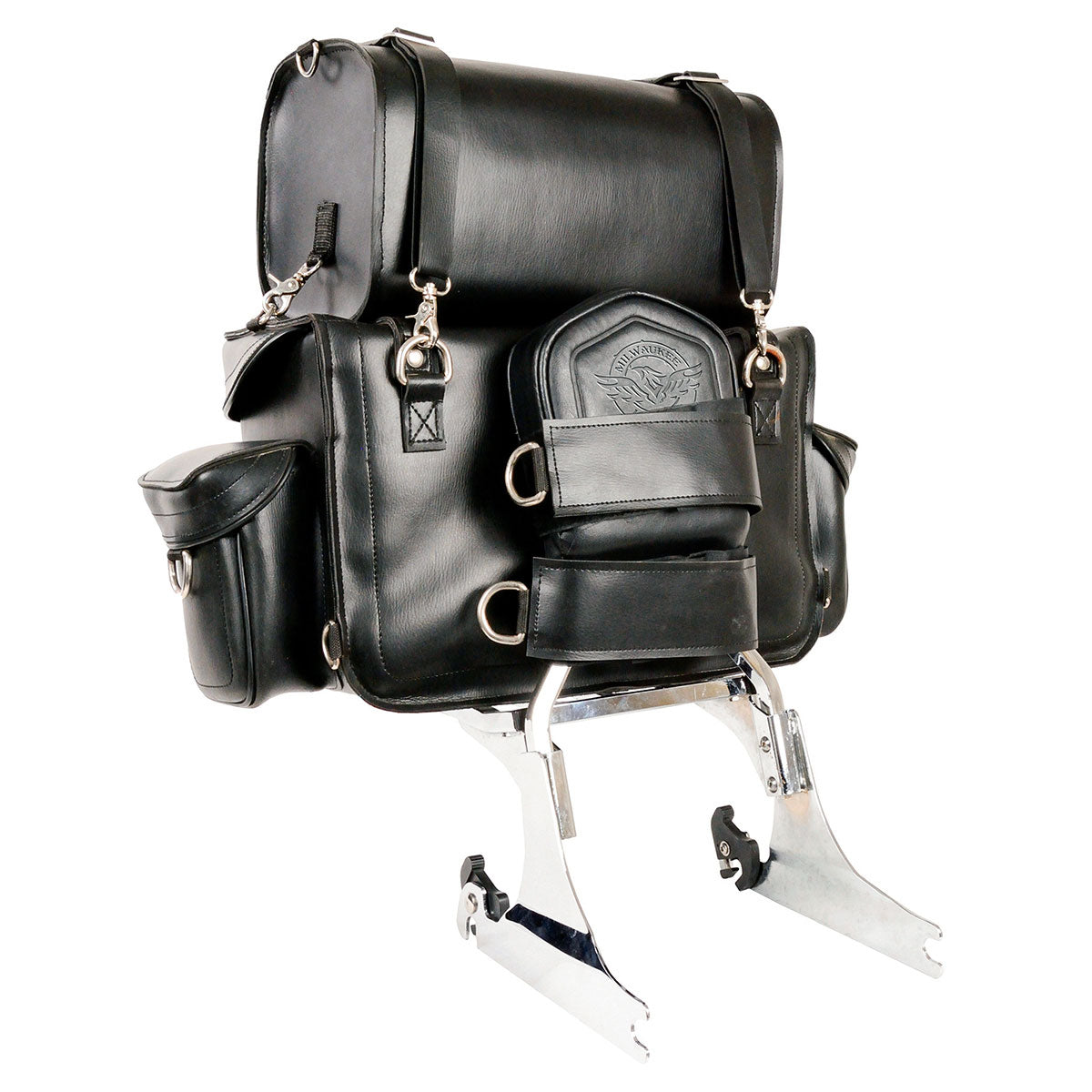 Milwaukee Leather MP8100 Large Black PVC 2-Piece Motorcycle