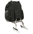 Milwaukee Leather MP8112 Black Large Textile Luggage Sissy Bar Bag
