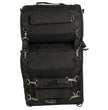 Milwaukee Leather MP8120 Large Black Textile Motorcycle 2-Piece Combo Sissy Bar Bag Set
