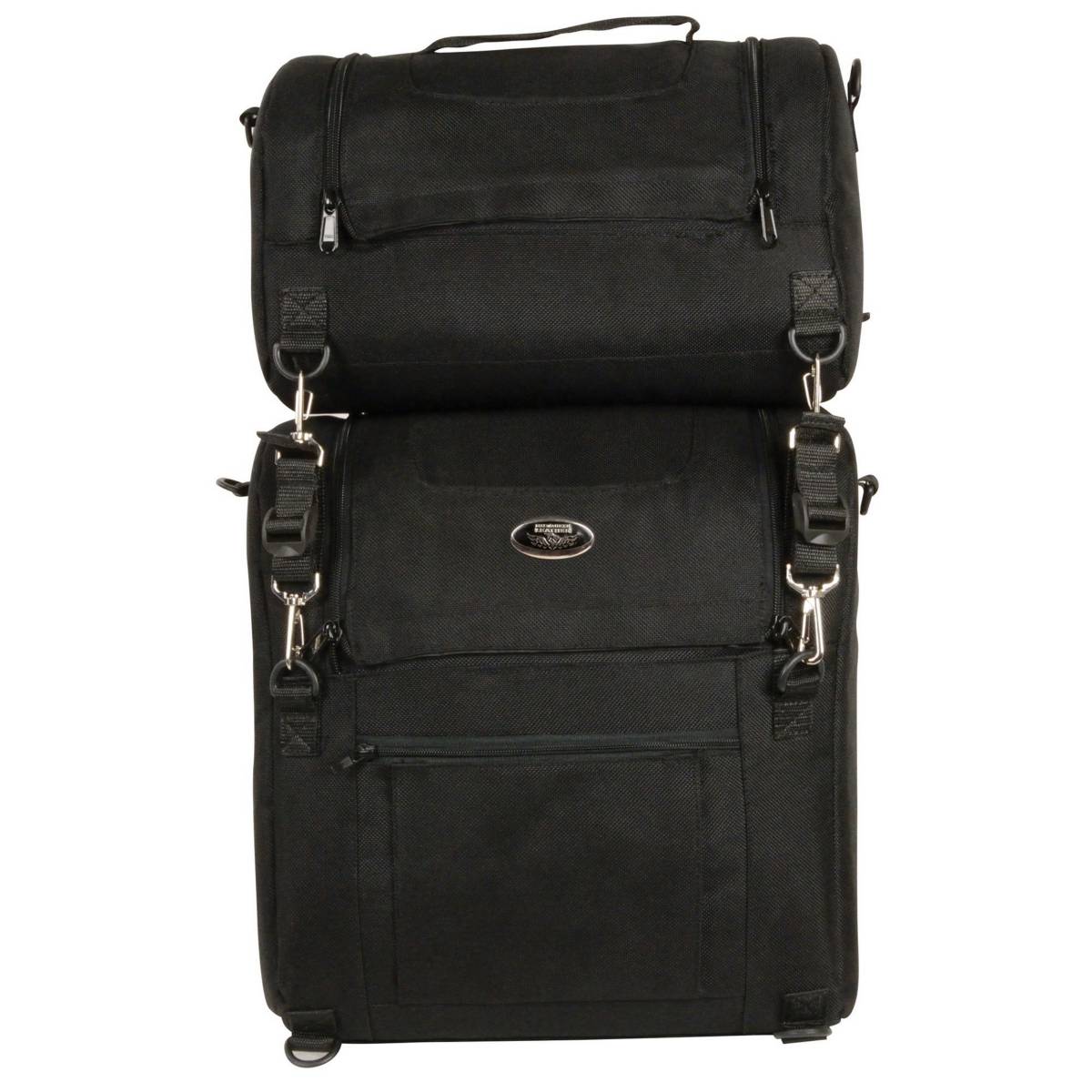 Milwaukee Leather MP8120 Large Black Textile Motorcycle 2-Piece