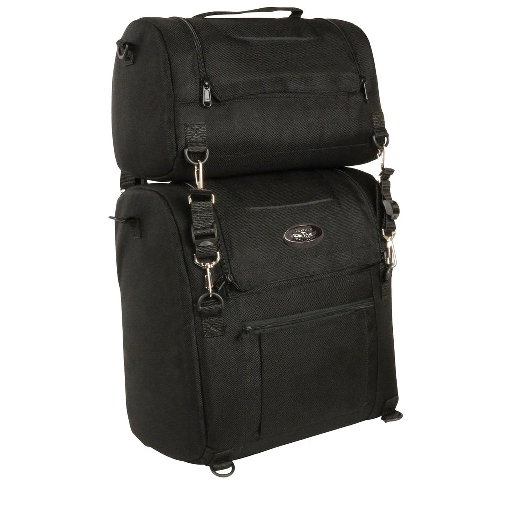 Milwaukee Leather MP8120 Large Black Textile Motorcycle 2-Piece