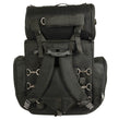 Milwaukee Leather MP8122 Large Black Textile Motorcycle 2-Piece Deluxe Sissy Bar Bag