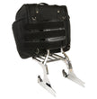 Milwaukee Performance MP8130 Medium Black Textile Motorcycle Back Rest Sissy Bar Rack Bag