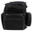 Milwaukee Leather MP8170 Medium Black '5 Pocket' Textile Motorcycle Double Barrel Sissy Bar Rack Bag