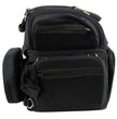 Milwaukee Leather MP8170 Medium Black '5 Pocket' Textile Motorcycle Double Barrel Sissy Bar Rack Bag