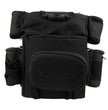 Milwaukee Leather MP8180 Medium Black '5 Pocket' Motorcycle Textile Double Barrel Sissy Bar Bag
