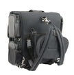Milwaukee Leather MP8185 Large Black '4 Pocket' PVC Motorcycle Travel Sissy Bar Bag