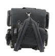 Milwaukee Leather MP8185 Large Black '4 Pocket' PVC Motorcycle Travel Sissy Bar Bag