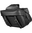 Milwaukee Performance MP8325 Black Zip Off PVC Throw Over Saddlebags with Double Strap Front