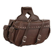 Milwaukee Leather MP8335RT Large Retro Brown PVC Zip-Off Throw Over Saddlebags