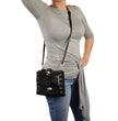 Milwaukee Leather MP8800 Women's Black Leather Studded Shoulder Bag