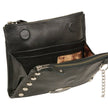 Milwaukee Leather MP8800 Women's Black Leather Studded Shoulder Bag