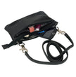 Milwaukee Leather MP8820 Women's Black Leather Shoulder Bag with Zipper Closure and Leather Strap