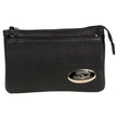 Milwaukee Leather MP8820 Women's Black Leather Shoulder Bag with Zipper Closure and Leather Strap
